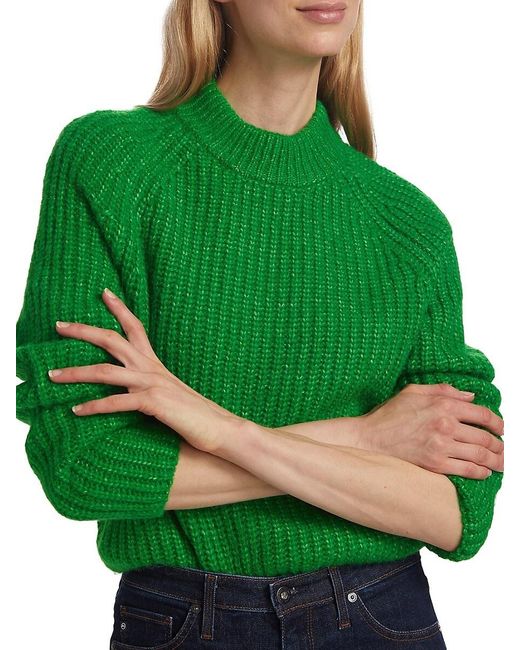 Design History Green Shaker-stitch Sweater