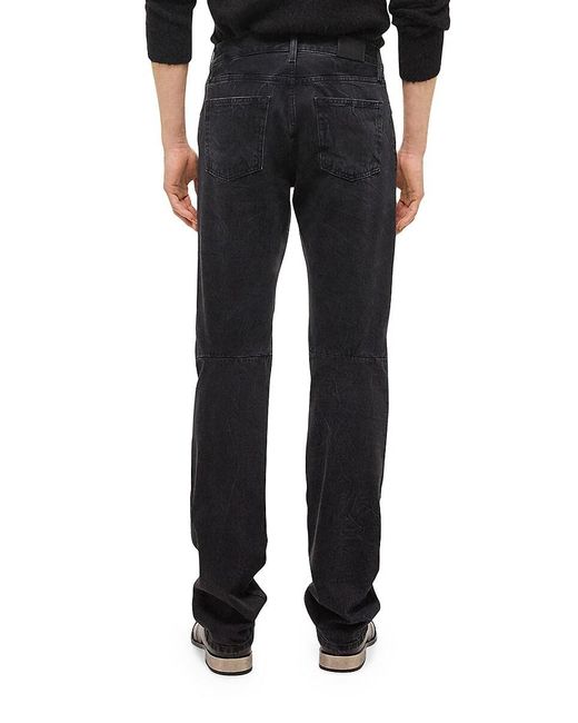 Helmut Lang Black Moto Worker Jeans for men