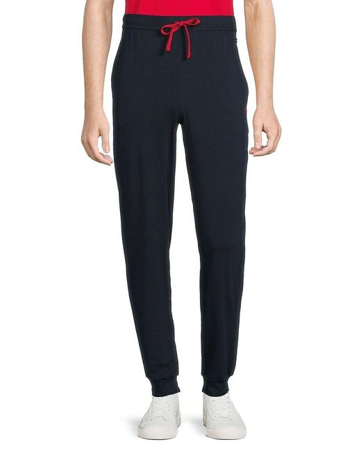 BOSS by HUGO BOSS Drawstring Joggers in Blue for Men Lyst