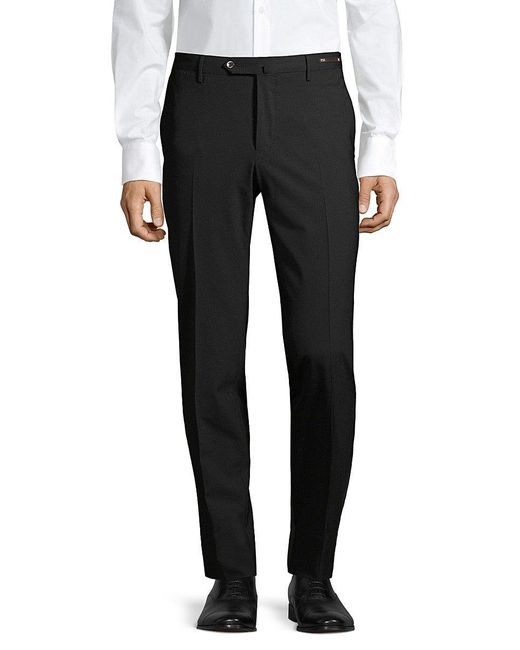 PT Torino Slim-fit Tuxedo Pants in Black for Men | Lyst
