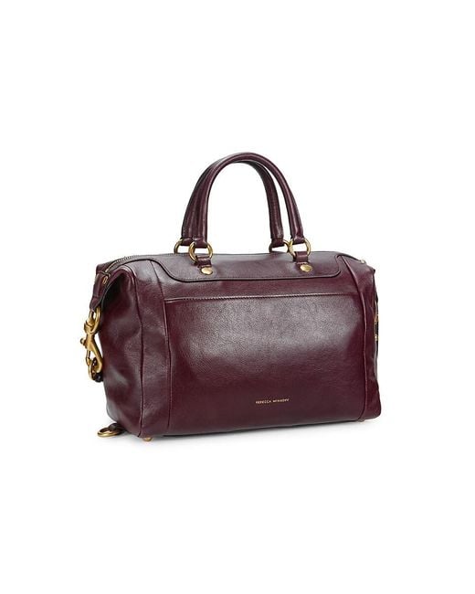 Rebecca Minkoff Purple M. A.b 2.0 Leather Top Handle Bag