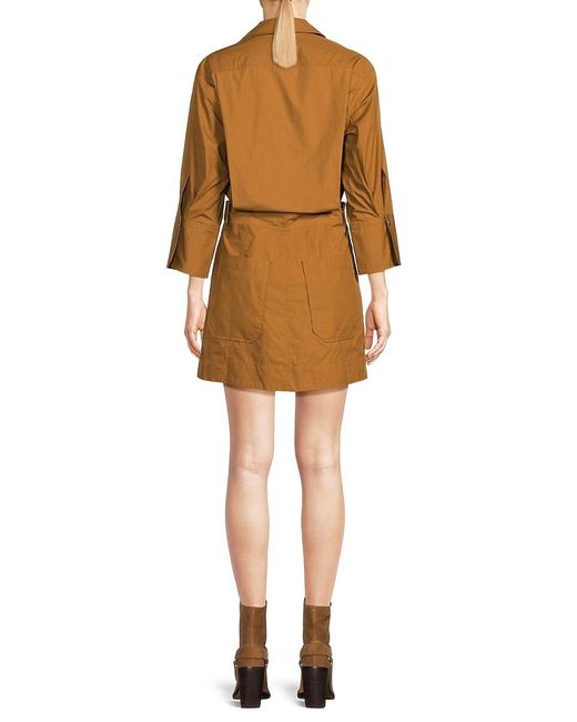 A.L.C. Natural A. L.C. Cotton Utility Minidress
