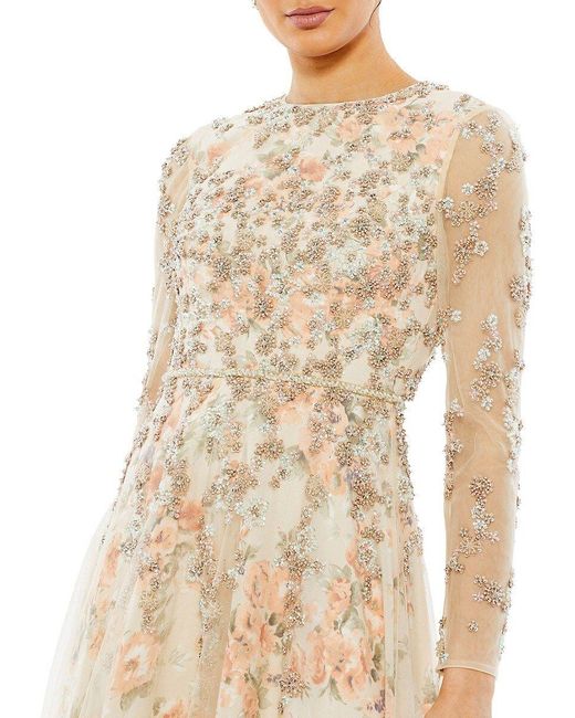 Beaded mesh gown mac duggal cheap