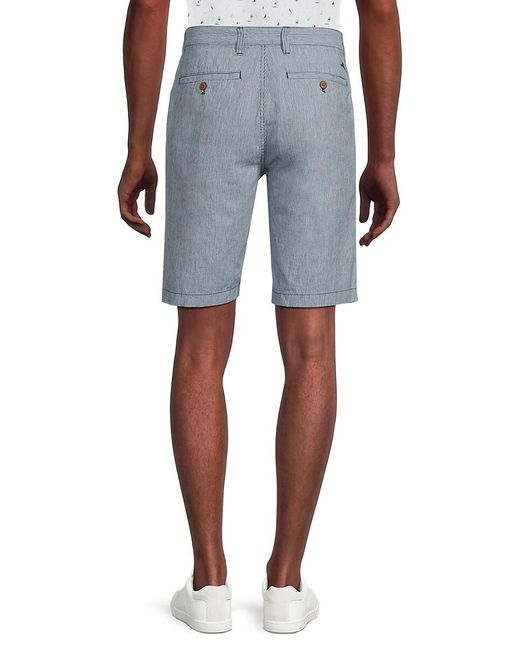 Tommy Bahama Blue Ribbed Linen Blend Shorts for men