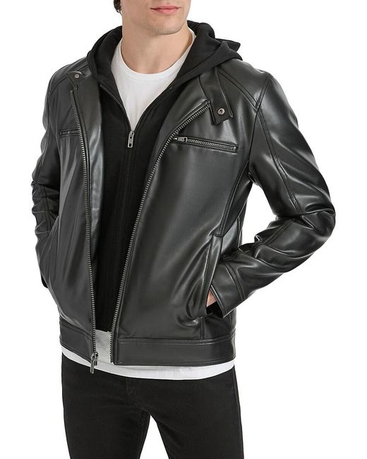 Kenneth cole men's leather jacket outlet