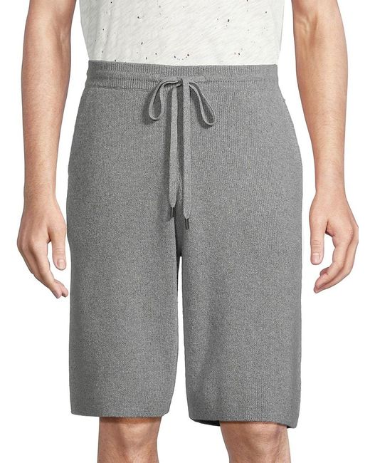 ATM Gray 'Wool Blend Drawstring Shorts for men