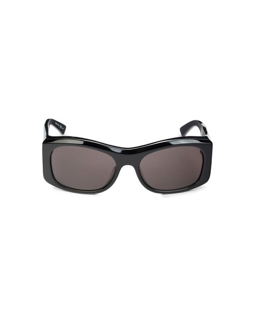 balenciaga black rectangle sunglasses