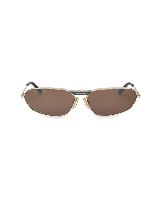 Balenciaga Multicolor 64Mm Geometric Sunglasses