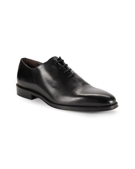 To Boot New York Black Corvallis Leather Oxford Shoes for men