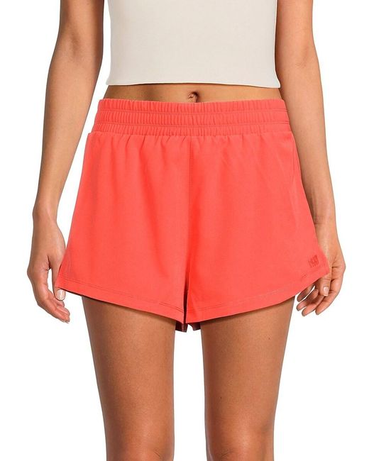 DKNY Red Double Layer Running Shorts