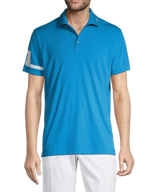 J.Lindeberg Synthetic Stretch Knit Golf Polo in Blue for Men | Lyst Canada