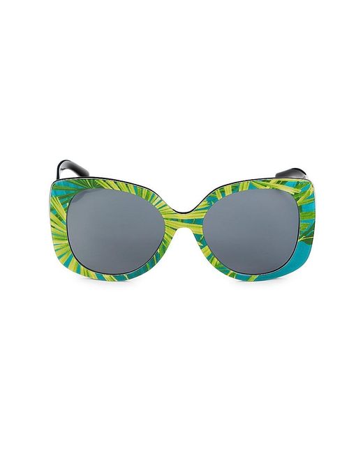 Versace Green 56mm Cat Eye Sunglasses