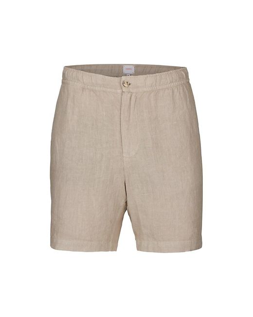 Swims Gray Almalfi Crushed Linen Shorts for men