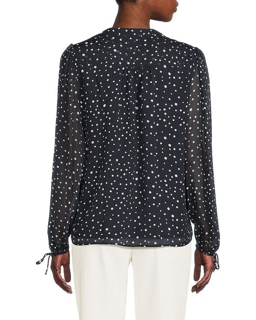 Tommy Hilfiger Blue Polka Dot Top