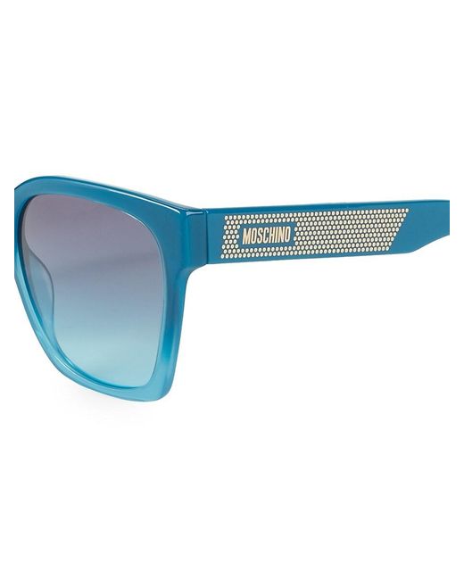 Moschino Blue Mos015/S 56Mm Cat Eye Sunglasses