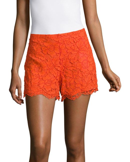 Sandro Plano Floral Lace Shorts in 