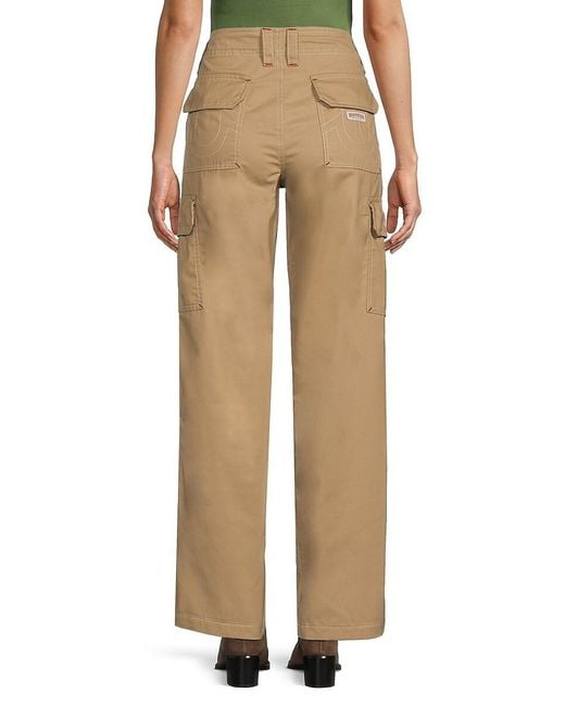 True Religion Natural Solid Cargo Pants