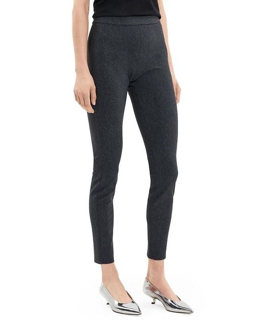 Theory Blue Adbelle Solid Knit Leggings