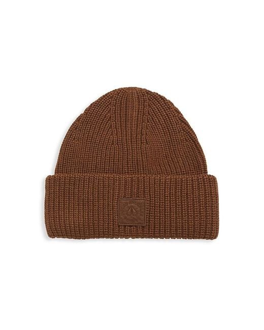 Moose Knuckles Brown Neige Wool-Blend Beanie for men