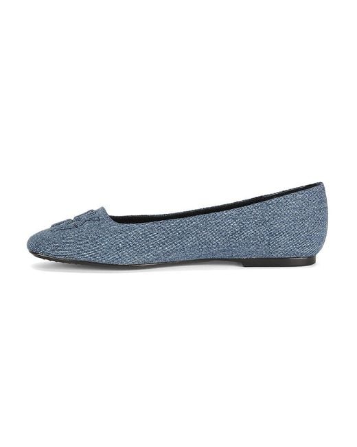 DKNY Blue Darianne Logo Ballet Flats