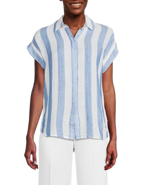 Rails Blue Jamie Striped Shirt