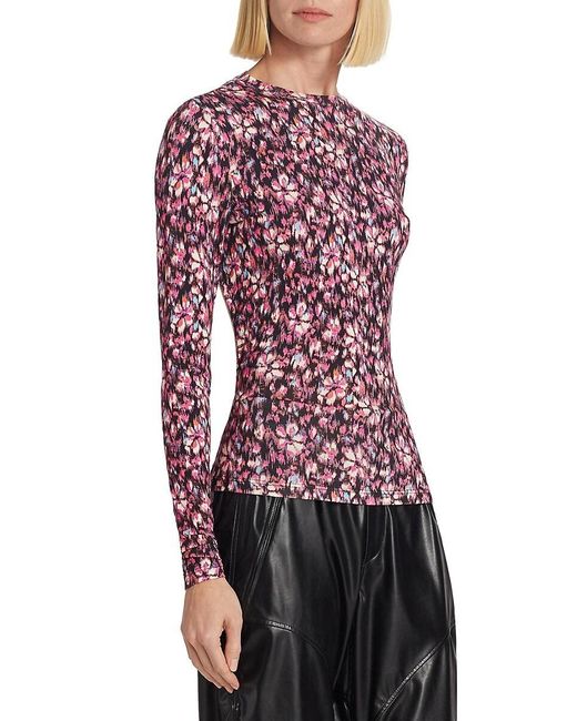 Isabel Marant Red Leonio Open-Back Top