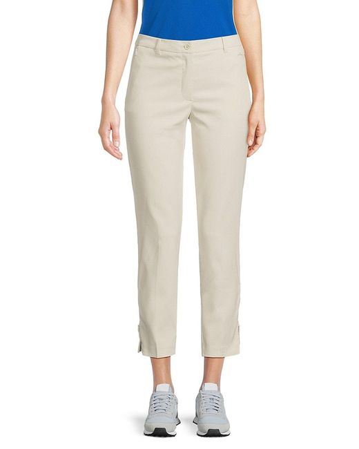 J.Lindeberg Blue J. Lindeberg Pia Solid Cropped Pants