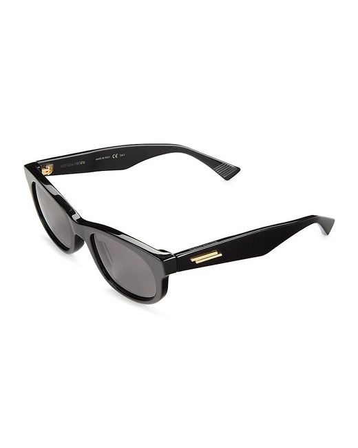 Bottega Veneta Black 53mm Oval Sunglasses