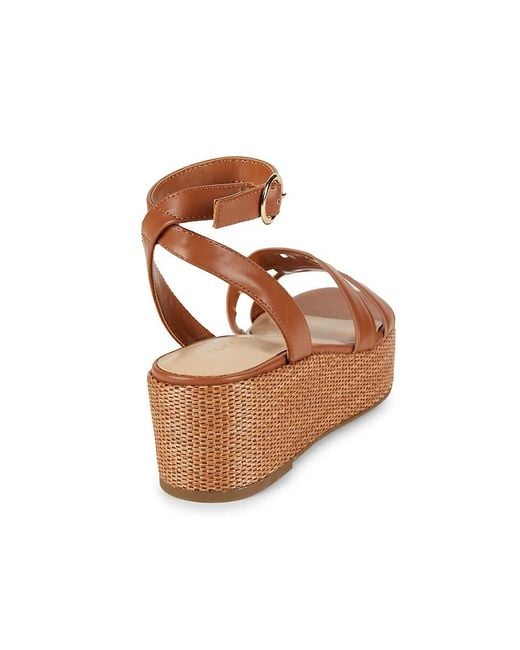 Tommy Hilfiger Brown Twvastie 56Mm Wedge Sandals