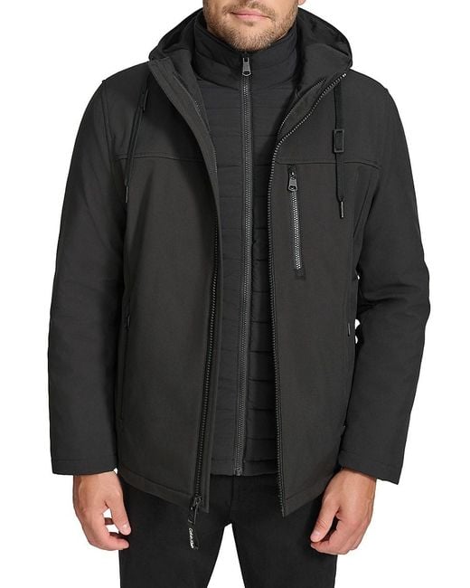 Calvin Klein Black 3-In-1 Systems Jacket for men