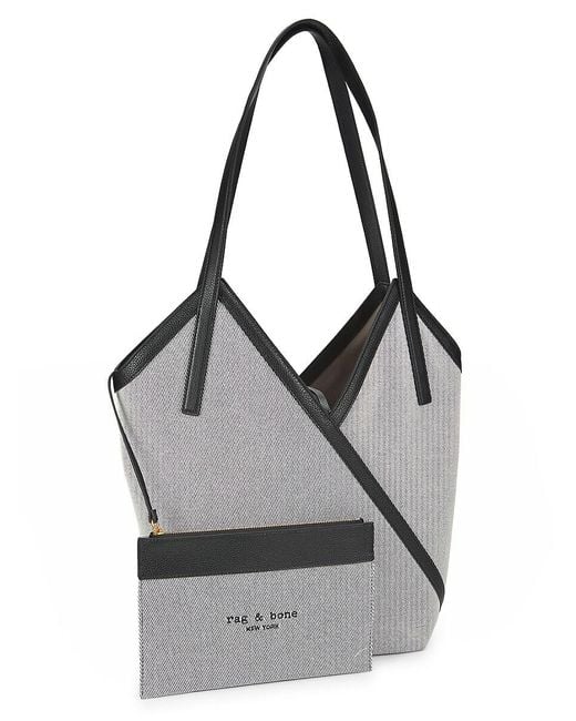 Rag & Bone Natural Alix Cotton & Leather Tote