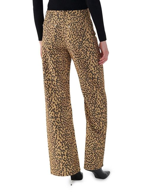 Nocturne Natural Leopard Print Regular Fit Jeans