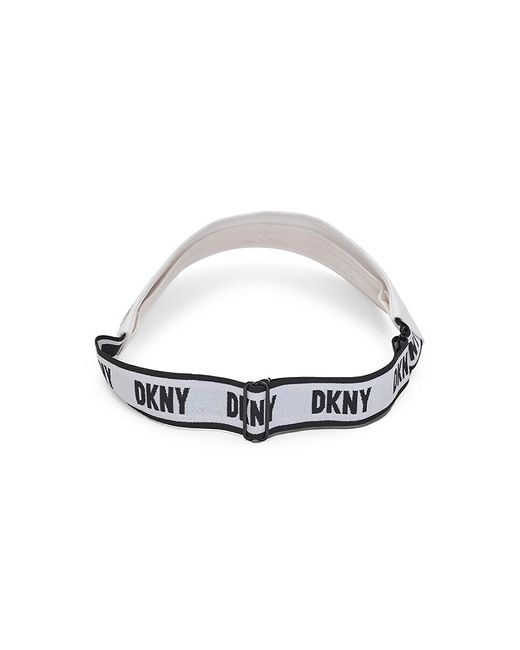 DKNY Black Logo Tennis Visor