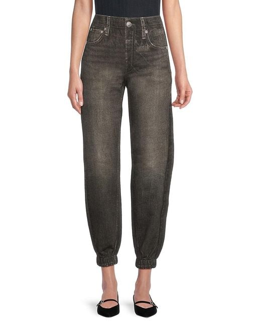 Rag & Bone Black Miramar Jogger Jeans