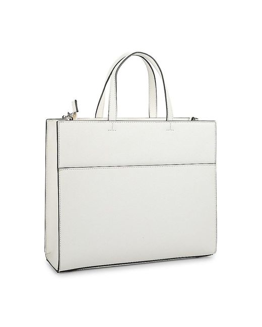 Karl Lagerfeld Gray Nouveau Leather Two Way Tote