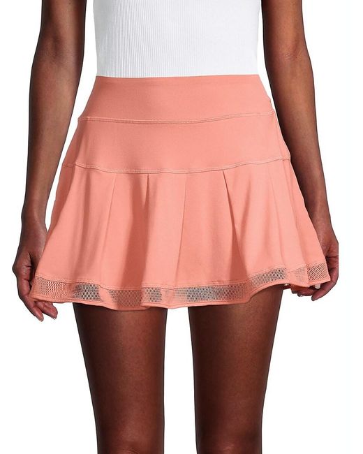 X By Gottex Multicolor Mesh Trim Tennis Skirt