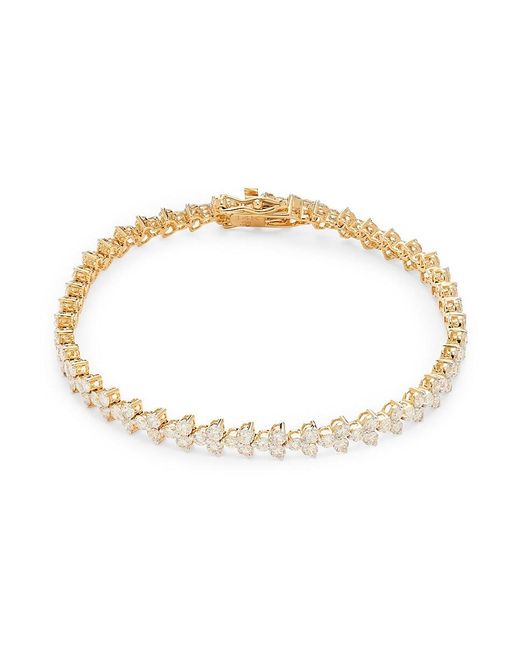 Saks Fifth Avenue Metallic 14k Yellow Gold & 5 Tcw Diamond Bracelet