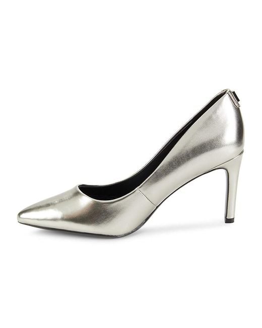 Karl Lagerfeld Glora 76Mm Metallic Pumps