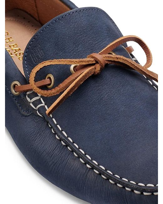 G.H.BASS Blue Davis Camp Moc Driver for men