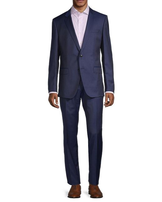BOSS by HUGO BOSS Huge6/genius5 Virgin Wool Suit in Navy (Blue) for Men