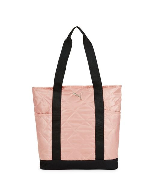 PUMA Synthetic Orbital Tote Bag in Pink Black (Pink) | Lyst UK