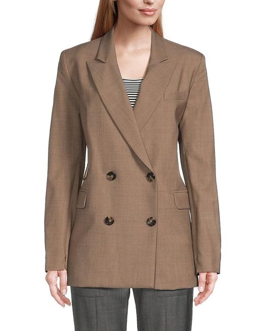 Twp Natural Stretch Virgin Wool Double Breasted Blazer
