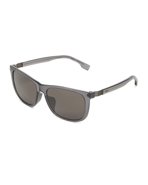 Boss Gray 59Mm Rectangular Sunglasses