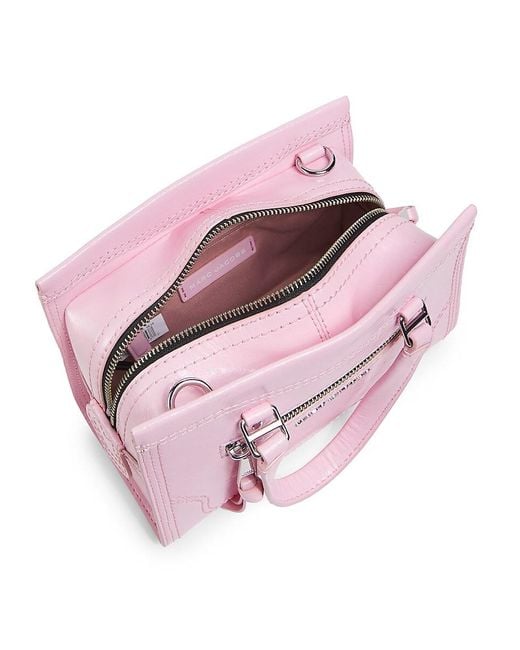 Marc Jacobs Pink Leather Top Handle Bag