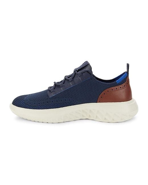 Cole Haan Blue Zerogrand Stitchlite Oxford Sneakers for men