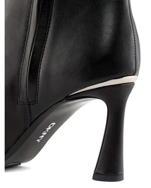 DKNY Black 80Mm Caryann Logo Ankle Boots