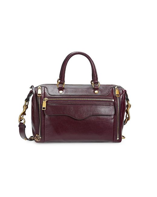 Rebecca Minkoff Purple M. A.b 2.0 Leather Top Handle Bag