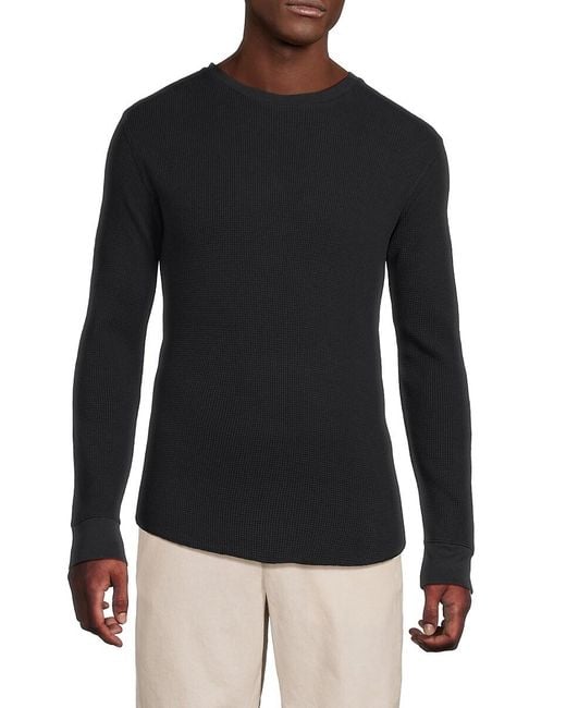 Vince Black Ribbed T-Shirt for men
