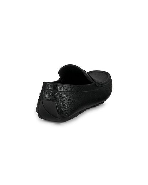 Guess Black Gmalai Apron Toe Penny Loafers for men