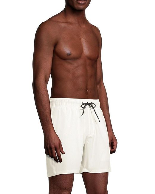 Onia Black Drawstring Swim Trunks for men